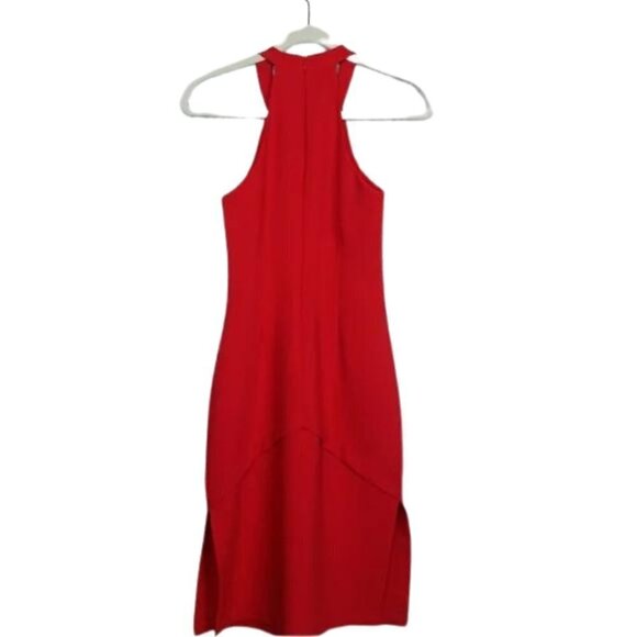 J.O.A. Red Halter Midi Dress - Picture 4 of 8